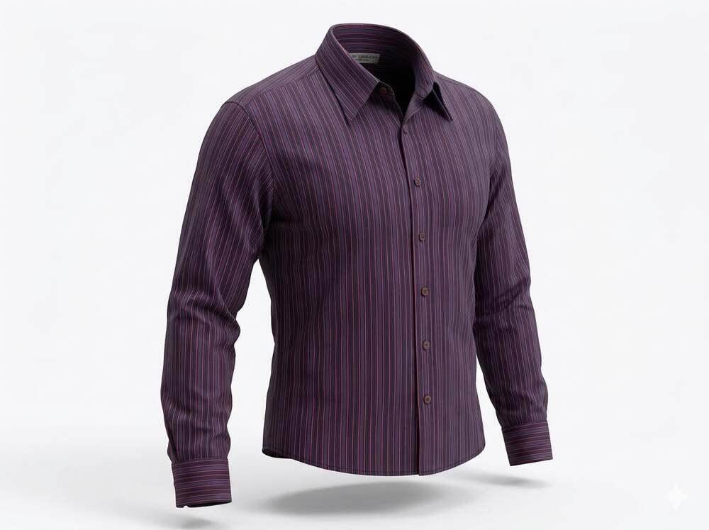 Alessandro Gherardeschi Made in Italy Men's Striped Cotton Button Up Shirt XL